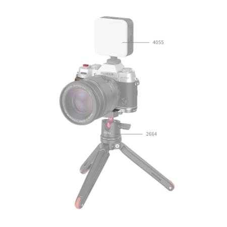 SmallRig 4735B - płytka L-kształtna z uchwytem do FUJIFILM X-T50, przykład użycia